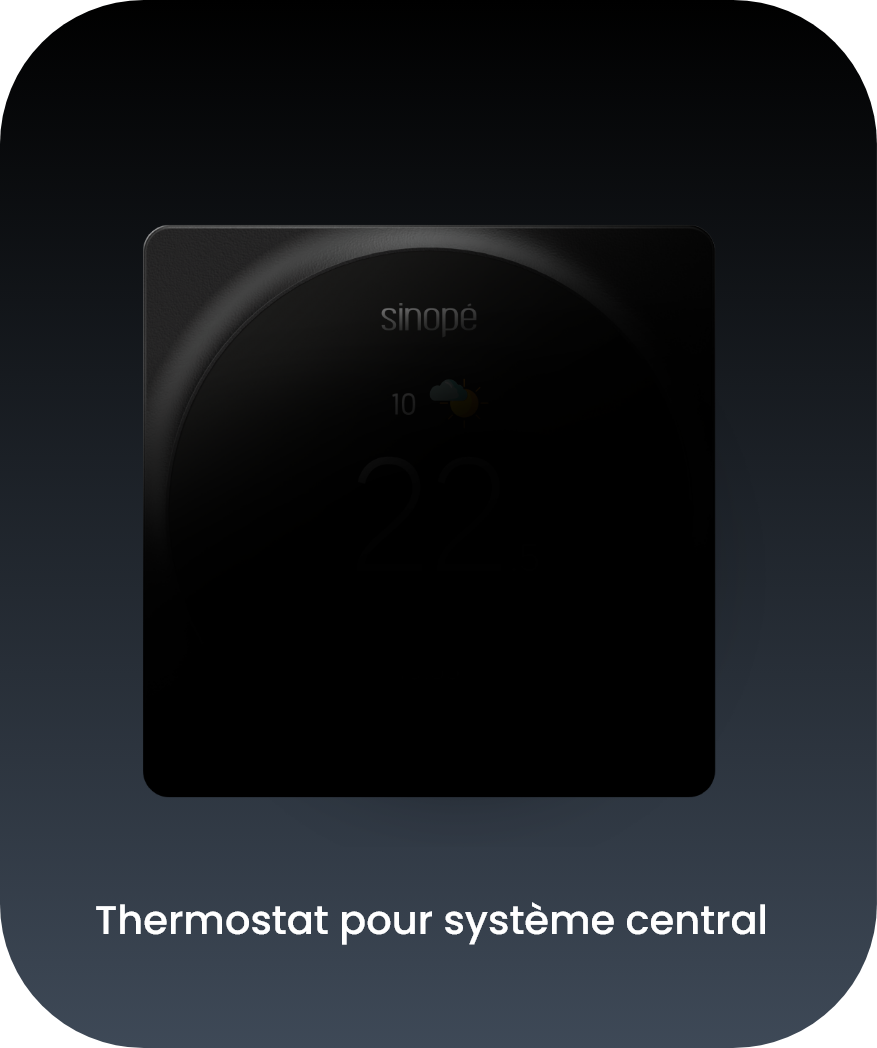 Thermostat intelligent pour système central flou