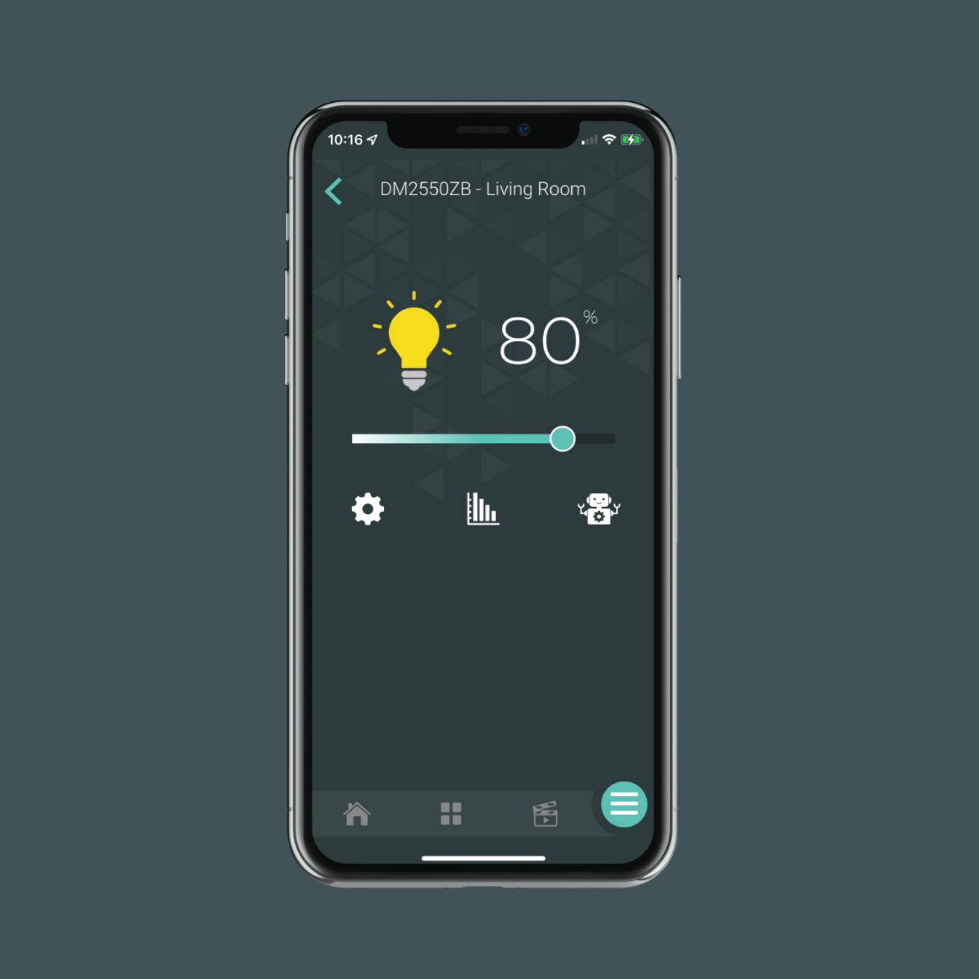 Control of the dimmer in the Neviweb app