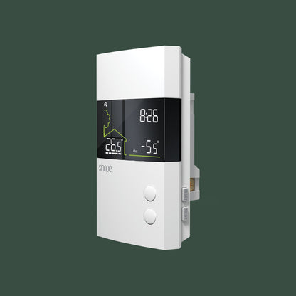 Thermostat intelligent Wi-Fi pour plancher chauffant  vue en angle