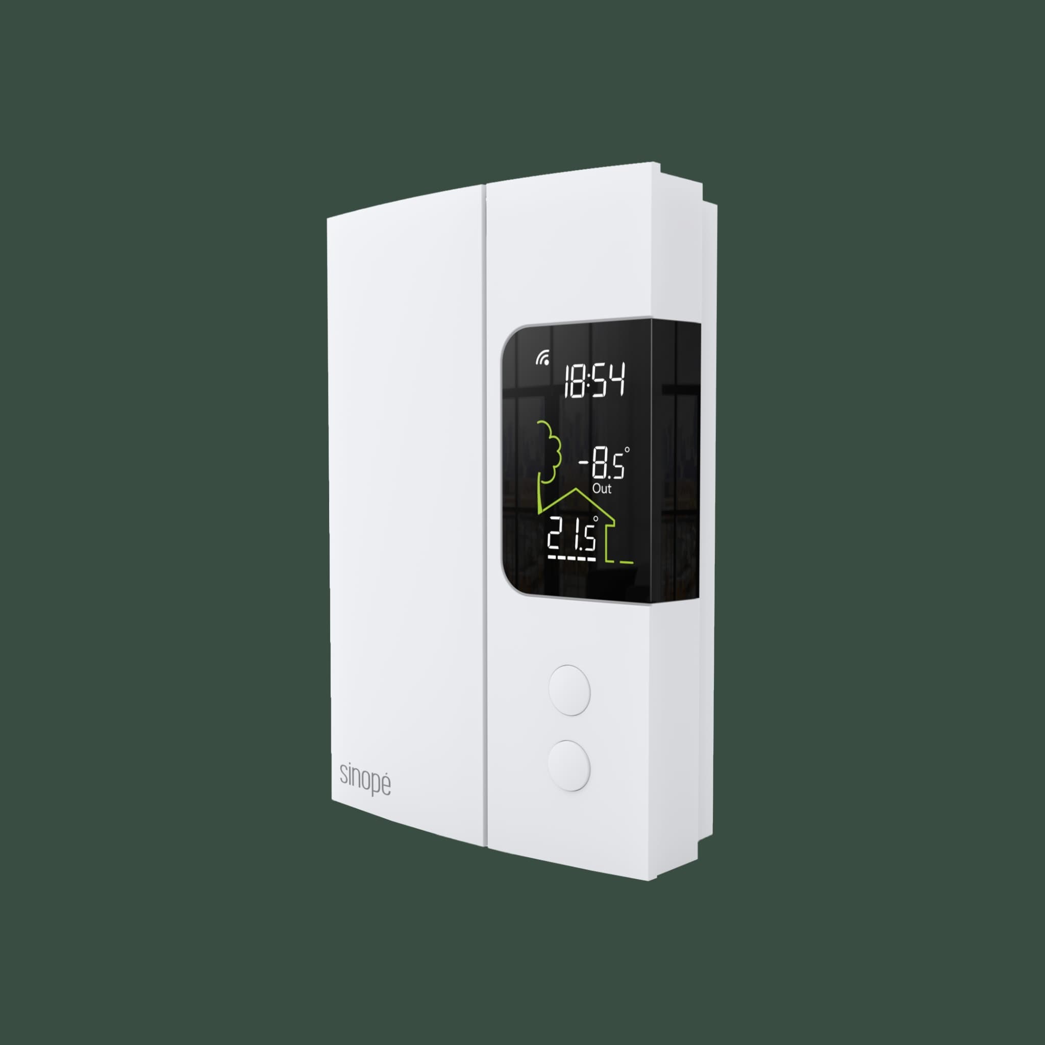 Thermostat intelligent pour plinthes électriques modèle TH1123WF vue en angle#maximum_3000w