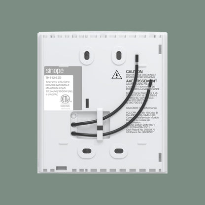 Dos du Thermostat Zigbee de 4000W pour plinthes électriques