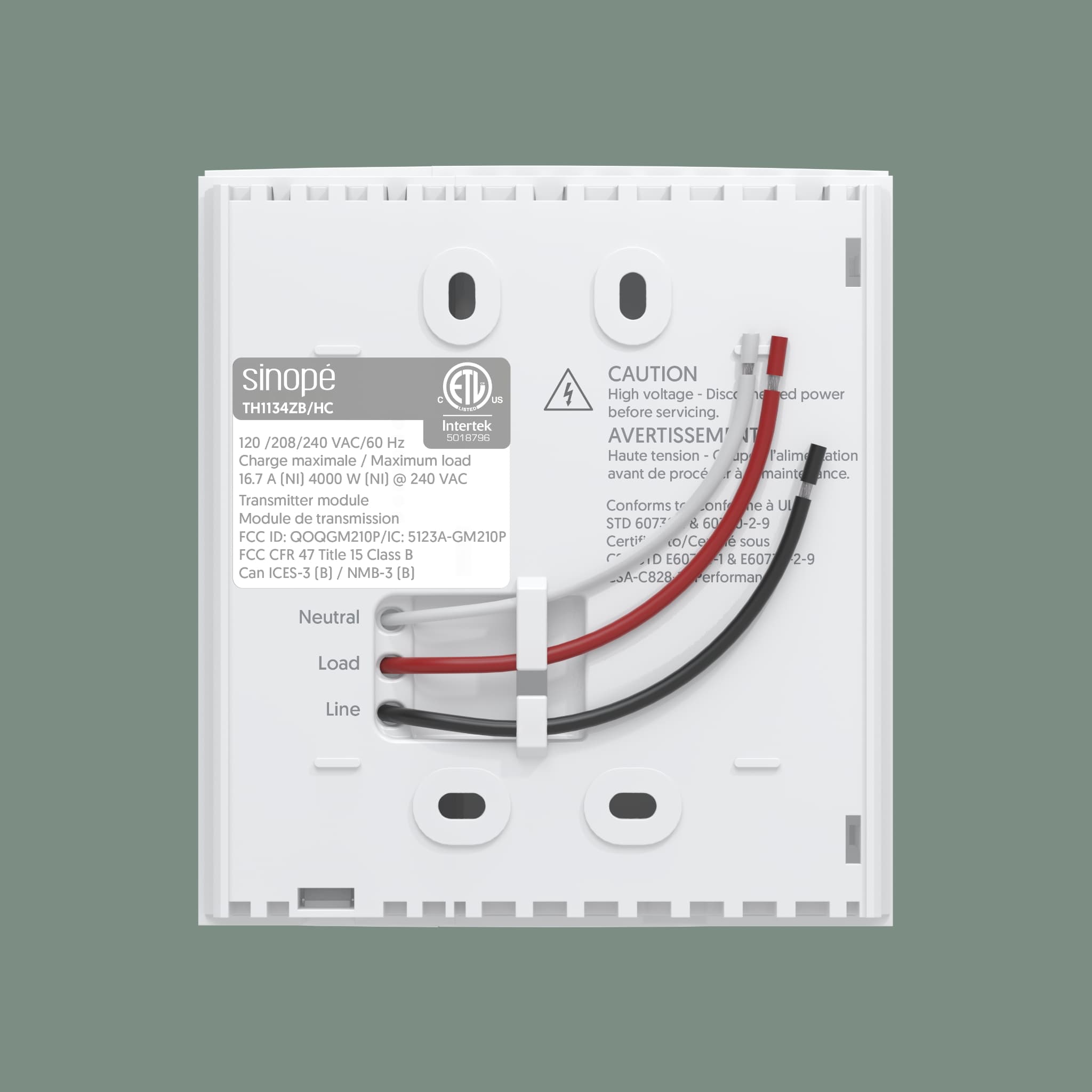 Thermostat pour plinthes électriques Zigbee avec écran couleur